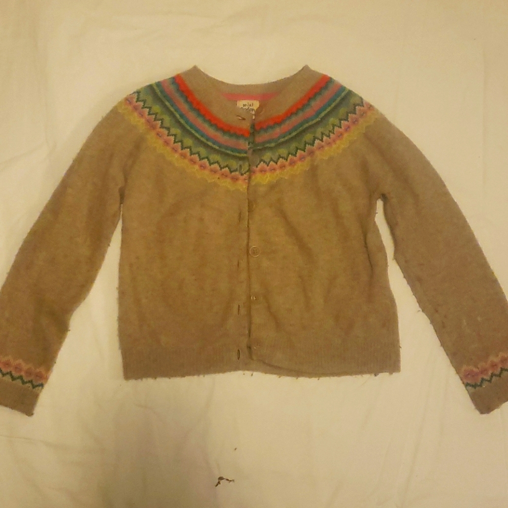 Mini Boden Button Down Sweater